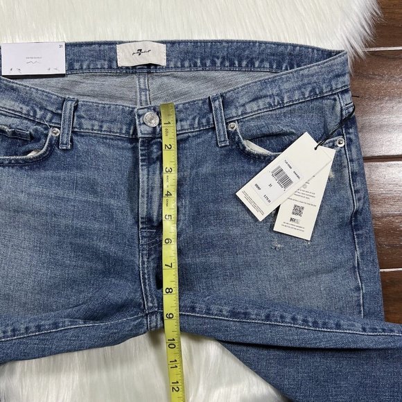 7 For All Mankind Size 31 Embellished Maribel Original Bootcut Denim Jeans - Picture 5 of 12